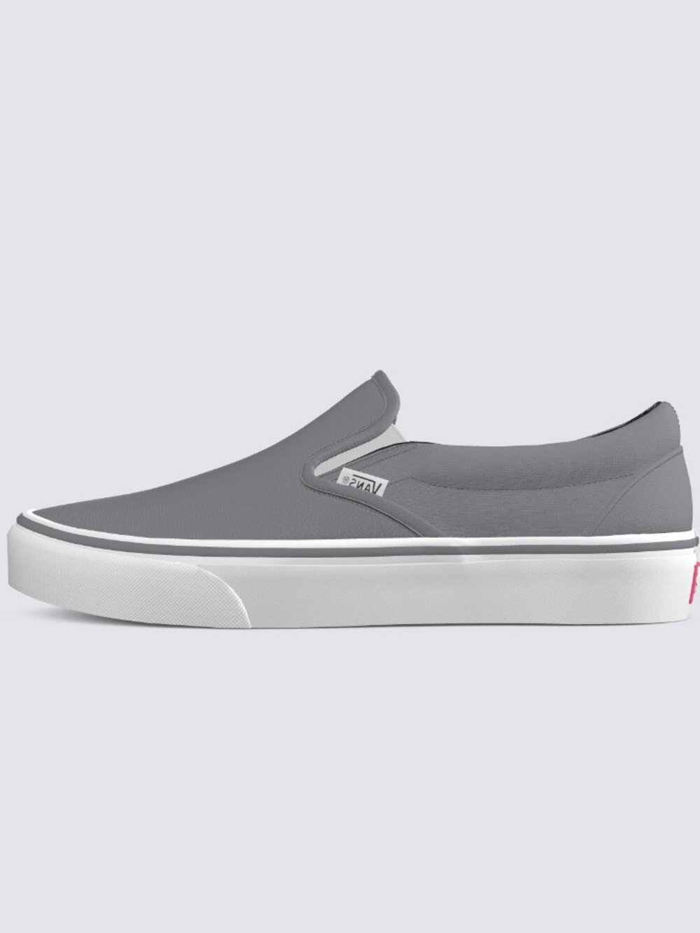 NEW Slip on Vans custom size 8.5 wide gray